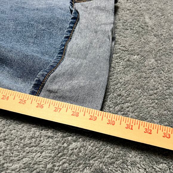 Anthropologie DL1961 Jeans Womens 33 Hepburn Wide Leg Low Rise Jeans Ravello - Picture 11 of 12